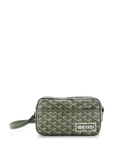 Pre-owned Pre-owned Goyard  Goyard Cap Vert Bag Printed Coated Canvas In Green