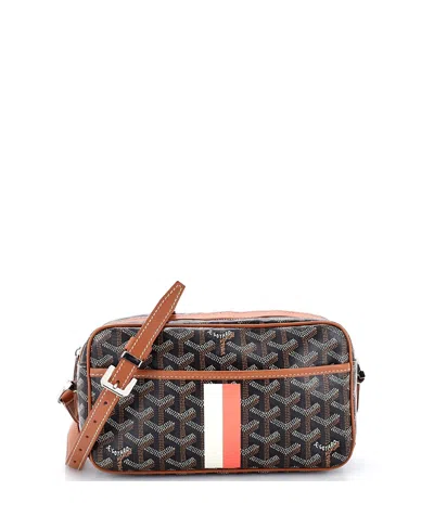 Pre-owned Pre-owned Goyard  Goyard Cap Vert Bag Printed Coated Canvas In Print/ Brown/ Brown