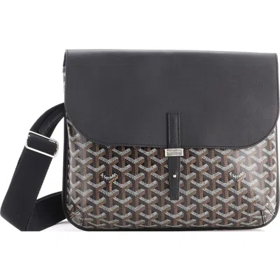 Pre-owned Goyard  Goyard Coursier Messenger Bag Coated Canvas And Leather In Multi