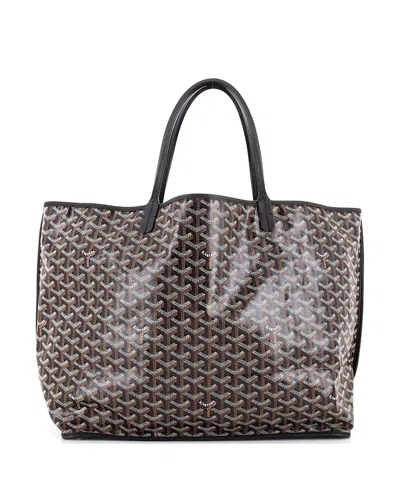 Pre-owned Pre-owned Goyard  Goyard Gm Anjou Reversible Tote Coated Canvas In Black