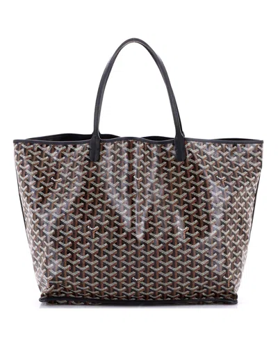 Pre-owned Pre-owned Goyard  Goyard Gm Anjou Reversible Tote Coated Canvas In Black