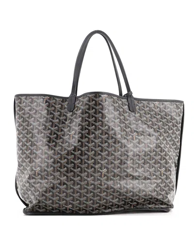 Pre-owned Pre-owned Goyard  Goyard Gm Anjou Reversible Tote Coated Canvas In Black