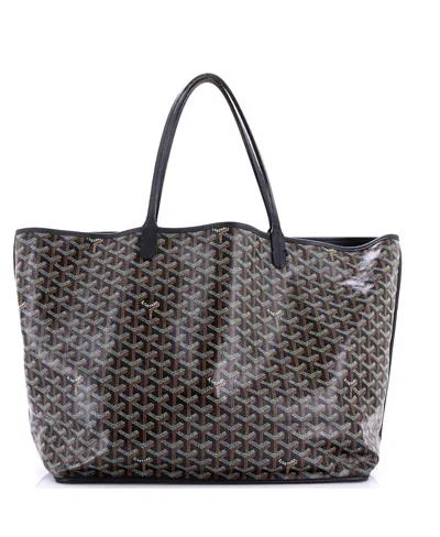 Pre-owned Pre-owned Goyard  Goyard Gm Anjou Reversible Tote Coated Canvas In Black