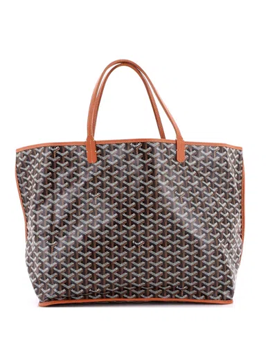 Pre-owned Pre-owned Goyard  Goyard Gm Anjou Reversible Tote Coated Canvas In Black
