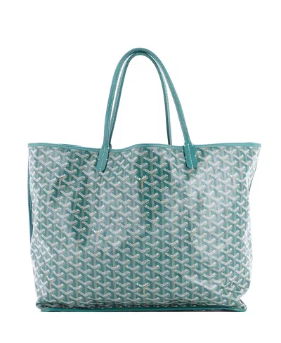 Pre-owned Pre-owned Goyard  Goyard Gm Anjou Reversible Tote Coated Canvas In Green