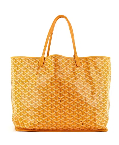 Pre-owned Pre-owned Goyard  Goyard Gm Anjou Reversible Tote Coated Canvas In Yellow