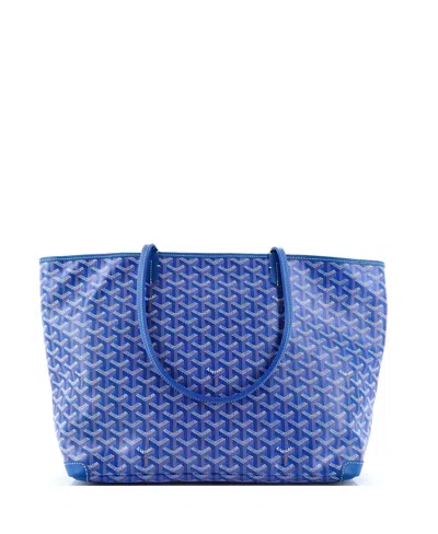 Pre-owned Pre-owned Goyard  Goyard Gm Artois Tote Coated Canvas In Blue