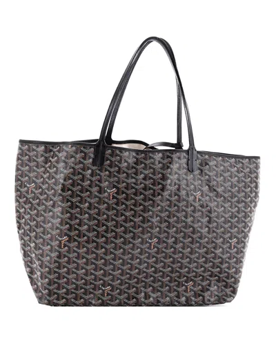 Pre-owned Pre-owned Goyard  Goyard Gm Saint Louis Tote Claire Voie Coated Canvas In Black