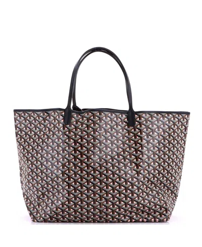 Pre-owned Pre-owned Goyard  Goyard Gm Saint Louis Tote Claire Voie Coated Canvas In Black