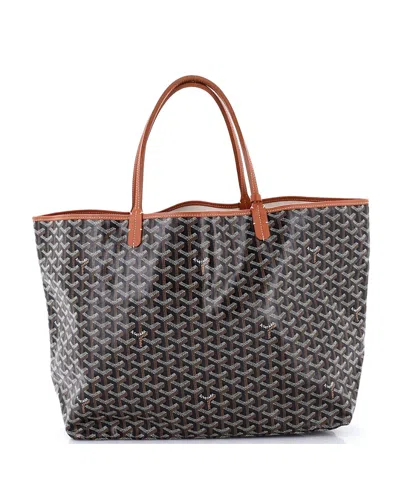 Pre-owned Pre-owned Goyard  Goyard Gm Saint Louis Tote Claire Voie Coated Canvas In Brown