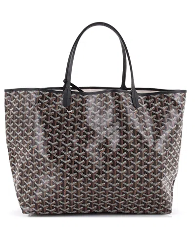 Pre-owned Pre-owned Goyard  Goyard Gm Saint Louis Tote Coated Canvas In Black