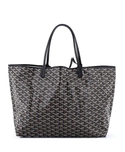 Pre-owned Pre-owned Goyard  Goyard Gm Saint Louis Tote Coated Canvas In Black