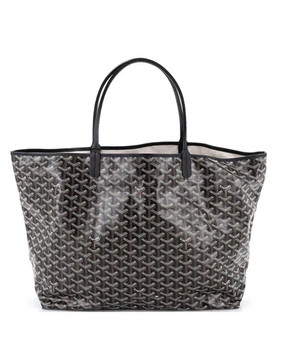 Pre-owned Pre-owned Goyard  Goyard Gm Saint Louis Tote Coated Canvas In Black