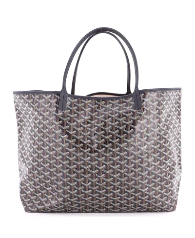 Pre-owned Pre-owned Goyard  Goyard Gm Saint Louis Tote Coated Canvas In Black