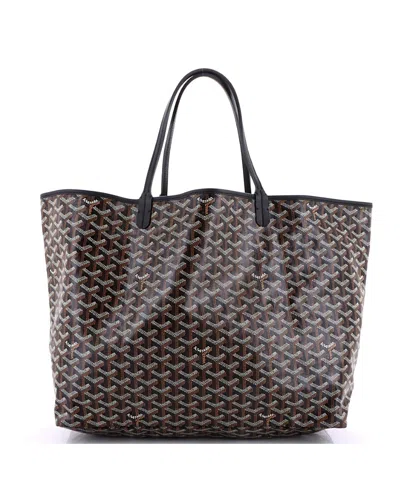 Pre-owned Pre-owned Goyard  Goyard Gm Saint Louis Tote Coated Canvas In Black