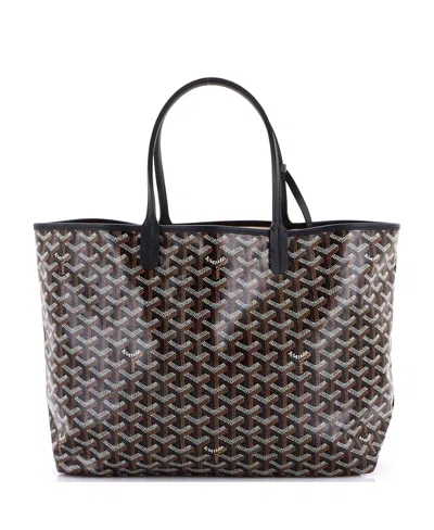Pre-owned Pre-owned Goyard  Goyard Gm Saint Louis Tote Coated Canvas In Black