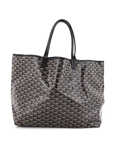 Pre-owned Pre-owned Goyard  Goyard Gm Saint Louis Tote Coated Canvas In Black