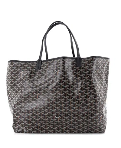 Pre-owned Pre-owned Goyard  Goyard Gm Saint Louis Tote Coated Canvas In Black