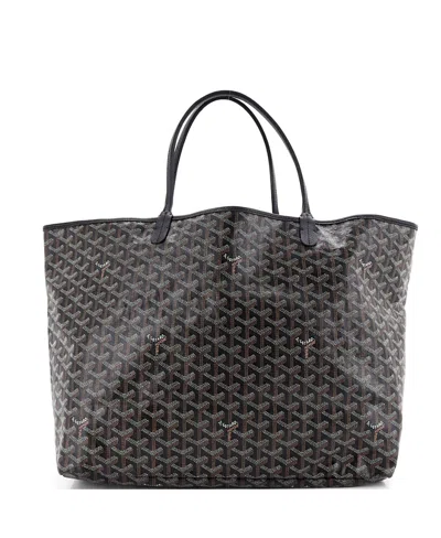 Pre-owned Pre-owned Goyard  Goyard Gm Saint Louis Tote Coated Canvas In Black