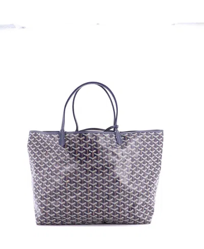 Pre-owned Pre-owned Goyard  Goyard Gm Saint Louis Tote Coated Canvas In Blue