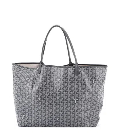 Pre-owned Pre-owned Goyard  Goyard Gm Saint Louis Tote Coated Canvas In Gray