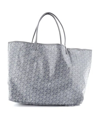 Pre-owned Pre-owned Goyard  Goyard Gm Saint Louis Tote Coated Canvas In Gray