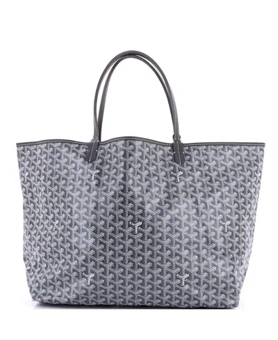 Pre-owned Pre-owned Goyard  Goyard Gm Saint Louis Tote Coated Canvas In Gray