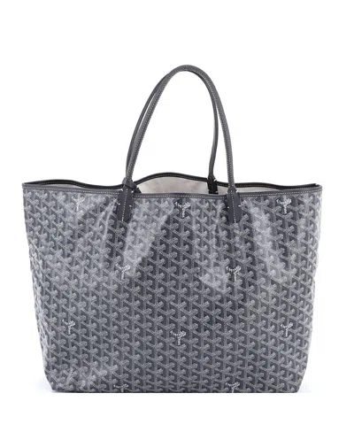 Pre-owned Pre-owned Goyard  Goyard Gm Saint Louis Tote Coated Canvas In Gray