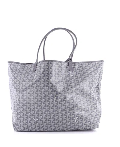 Pre-owned Pre-owned Goyard  Goyard Gm Saint Louis Tote Coated Canvas In Gray