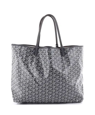 Pre-owned Pre-owned Goyard  Goyard Gm Saint Louis Tote Coated Canvas In Gray