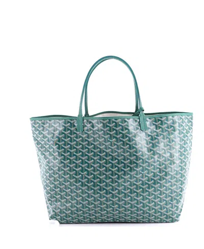 Pre-owned Pre-owned Goyard  Goyard Gm Saint Louis Tote Coated Canvas In Green