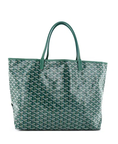 Pre-owned Pre-owned Goyard  Goyard Gm Saint Louis Tote Coated Canvas In Green