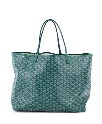 Pre-owned Pre-owned Goyard  Goyard Gm Saint Louis Tote Coated Canvas In Green
