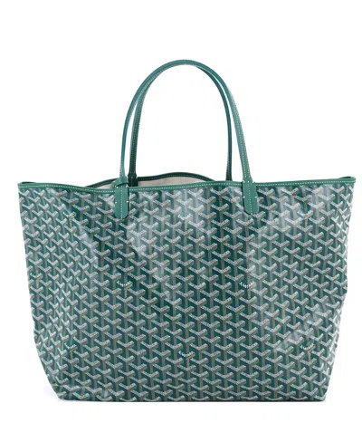 Pre-owned Pre-owned Goyard  Goyard Gm Saint Louis Tote Coated Canvas In Green