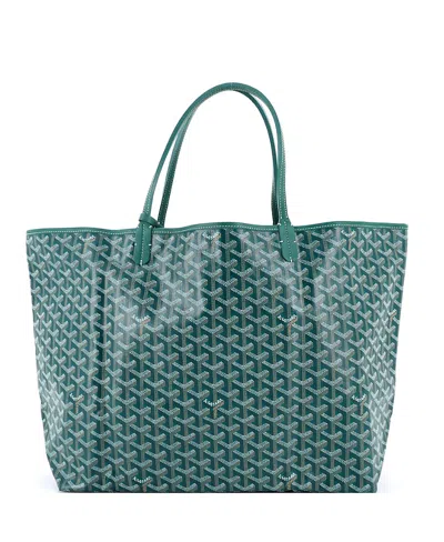 Pre-owned Pre-owned Goyard  Goyard Gm Saint Louis Tote Coated Canvas In Green