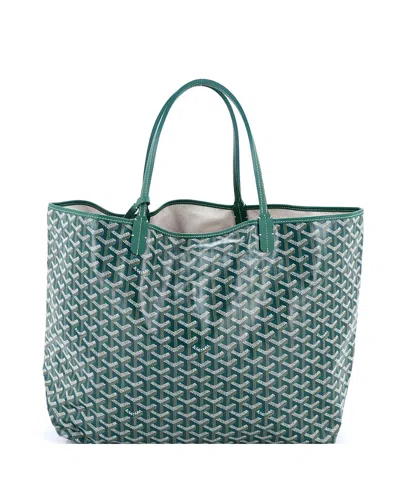 Pre-owned Pre-owned Goyard  Goyard Gm Saint Louis Tote Coated Canvas In Green