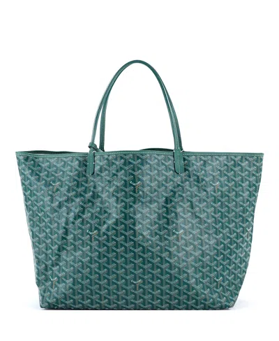 Pre-owned Pre-owned Goyard  Goyard Gm Saint Louis Tote Coated Canvas In Green