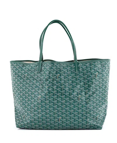 Pre-owned Pre-owned Goyard  Goyard Gm Saint Louis Tote Coated Canvas In Green