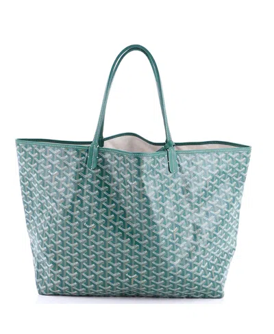 Pre-owned Pre-owned Goyard  Goyard Gm Saint Louis Tote Coated Canvas In Green