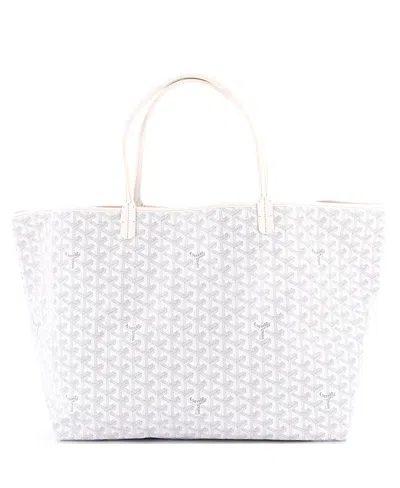 Pre-owned Pre-owned Goyard  Goyard Gm Saint Louis Tote Coated Canvas In White