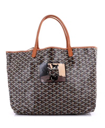 Pre-owned Pre-owned Goyard  Goyard Gm Saint Louis Tote Printed Coated Canvas
