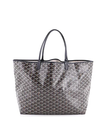 Pre-owned Pre-owned Goyard  Goyard Gm Saint Louis Tote Printed Coated Canvas In Black