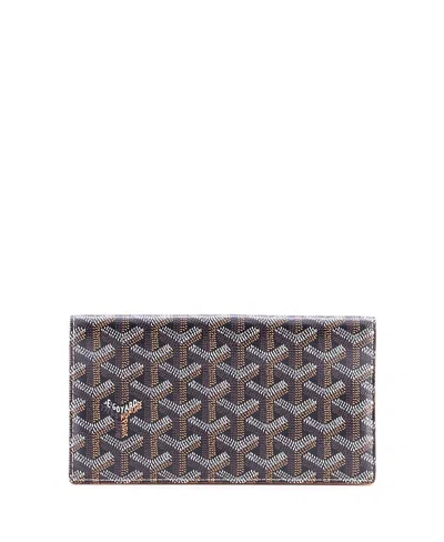 Pre-owned Pre-owned Goyard  Goyard Long Richelieu Wallet Coated Canvas In Brown