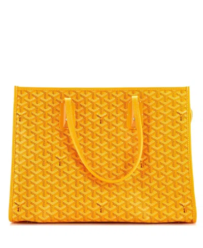 Pre-owned Pre-owned Goyard  Goyard Marquises Bag Coated Canvas In Yellow