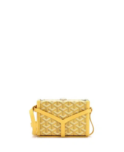Pre-owned Pre-owned Goyard  Goyard Minaudiere Bag Coated Canvas In Gold