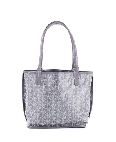 Pre-owned Pre-owned Goyard  Goyard Mini Anjou Reversible Tote Coated Canvas