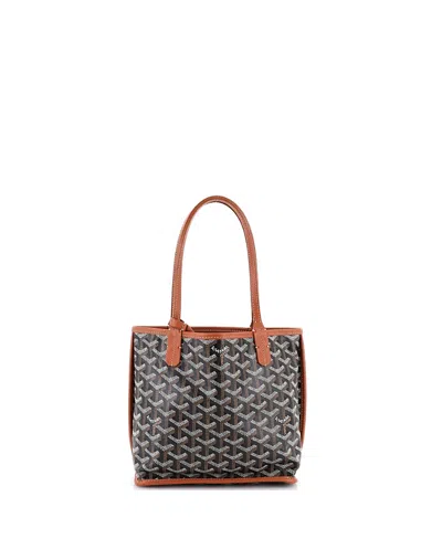 Pre-owned Pre-owned Goyard  Goyard Mini Anjou Reversible Tote Coated Canvas In Multi