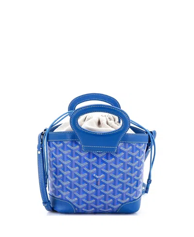 Pre-owned Pre-owned Goyard  Goyard Mini Beluga Bag Coated Canvas In Blue