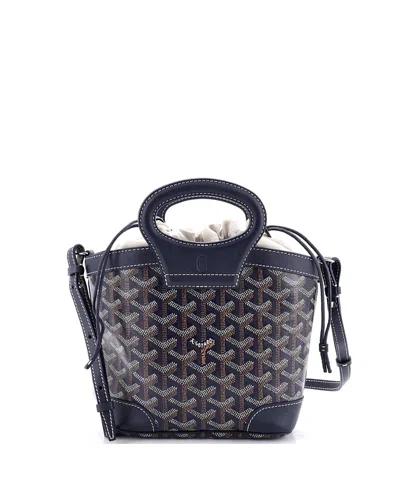 Pre-owned Pre-owned Goyard  Goyard Mini Beluga Bag Coated Canvas In Blue