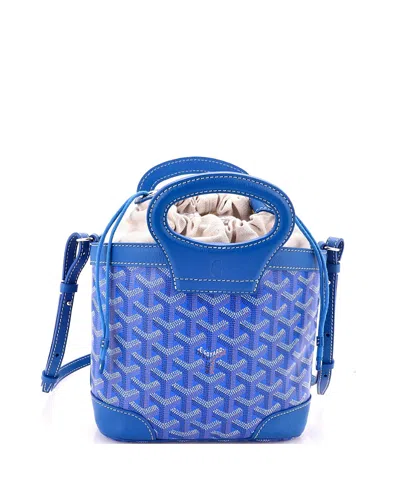 Pre-owned Pre-owned Goyard  Goyard Mini Beluga Bag Coated Canvas In Blue